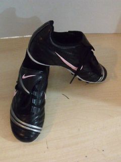   Black and Pink Nke Soccer Turf Shoes Cleats USA Size 12 Toddler