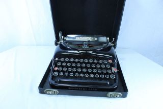 Vintage Remington Rand 5 Typewriter with Case.