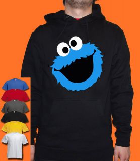 COOKIE MONSTER HOODIE UNISEX ALL SIZES COLOURS AVAILABLE