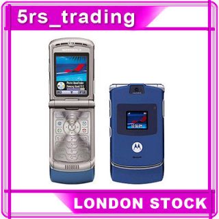 New Motorola RAZR V3xx BLUE (Unlocked)Mobile Phone UK Selller SAME DAY 