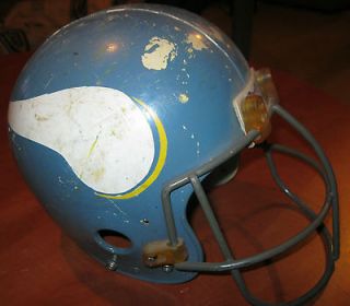   VIKINGS 1970s THROWBACK VINTAGE FOOTBALL GAME USED HELMET(L)LARGE OLD