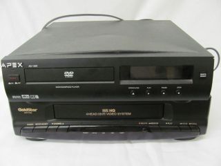 NOT WORKING FOR PARTS APEX DVD PLAYER AND GOLDSTAR VHS PLAYER AS IS