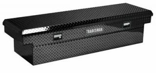 Tradesman Aluminium 63 Cross Bed Truck Tool Box Black Mid Size