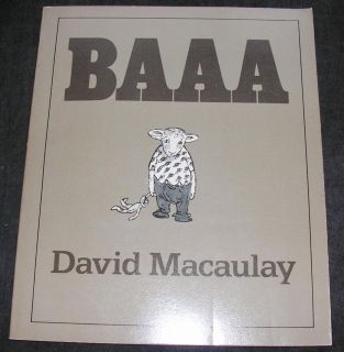 BAAA David Macaulay Fable About Sheep Human Race Extinction Book
