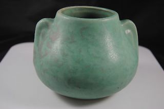 1920S McCoy Green Art Vellum pottery vase