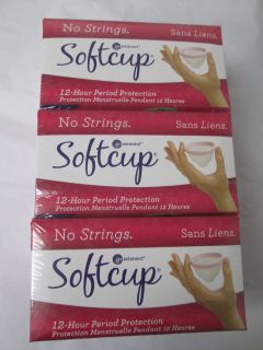 Instead Softcup 12 hour feminine period protection 14 ct x 3 packages 