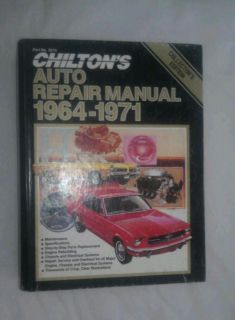 Chiltons auto repair manual 1964 1971