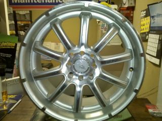 17 INCH ICW WHEEL SILVER AND MACHINED 201MS 42MM OFF SET