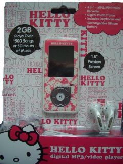 Hello Kitty 2Gb /MP4 Music and Video Player with Headphones