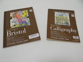   400 Series Calligraphy Pad, 50 Sheets and Bristol Vellum Pad
