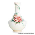 FZ02814 Franz Porcelain Peony and wild Chinese Viburnum vase Ltd 1288 