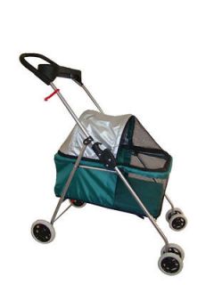 NEW Teal Posh Pet Stroller for Dog Cat w/Cup Holder Stroller