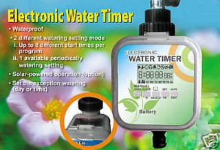 L01 Greneds 2 Mode LCD Electronic Water Timer(Solar&Ra​inStop)