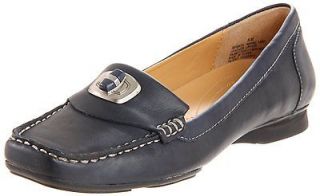   Womens SEARCH Slip On Loafers Comfortable Walking Shoes [ Navy