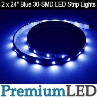   White 30 SMD LED 24 Ultra Thin Waterproof Under Dash Strip Lights #43