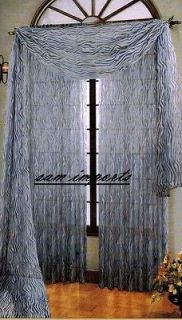 one scarf zebra print Sheer Voile Window Panel Brand New curtains