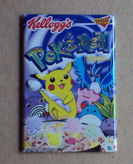 Pokemon Cereal Box FRIDGE MAGNET video game cartoon vintage style