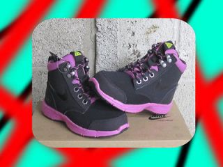 Nike Dual Fusion Jack Boot PS Pre School Black Pink Grey Sz 13 new 