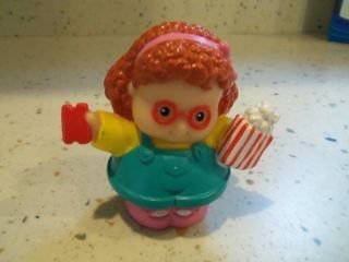 Larger Fisher Price Little People Maggie with Popcorn