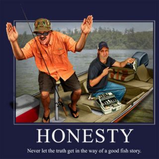 Fishing T shirt NEW Buckwear  Honesty