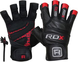 rdx membrane pro weight lifting body building gloves gym fitness 