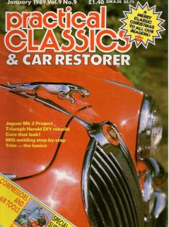   Classics Jan 1989 Jaguar Mark 2 Project,Triump​h Herald,MIG Welding