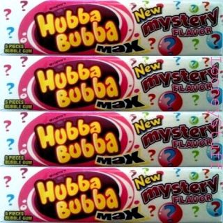 HUBBA BUBBA MAX MYSTERY FLAVOR BUBBLE GUM   2 Boxes   36 5 Piece Packs
