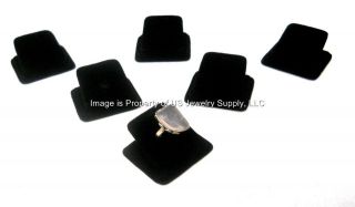   Of 2 Black Velvet Mini Ring Clip Jewelry Showcase Display Sales Stands