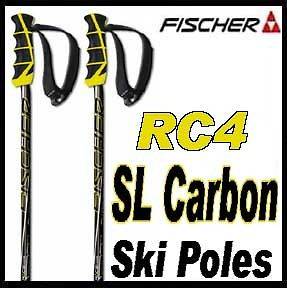 Fischer RC4 Worldcup SL Carbon Ski Poles 115cm NEW 