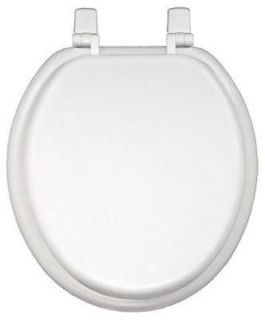 Sunstone 17, White, Round Front Wood Molded Toilet Seat 100 WHT RD
