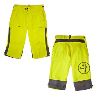 ZUMBA Mens Cargo Jammer Shorts Unisex Tart Yellow ALL SIZES Free 