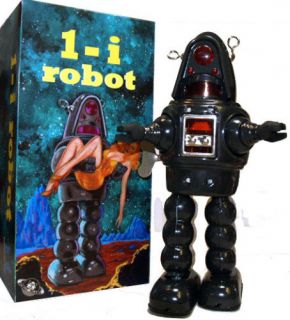 Robby the Robot windup Tin Toy Grey Twilight Zone
