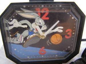   Playing Basketball Alarm Clock Electric Westclox 1994 Warner Brothers