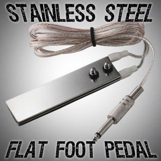NEW FLAT STAINLESS STEEL TATTOO FOOT PEDAL SWITCH THIN