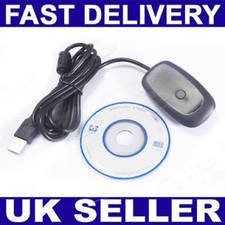 USB Wireless Gaming Receiver PC Adapter for XBox 360 Games Controller 