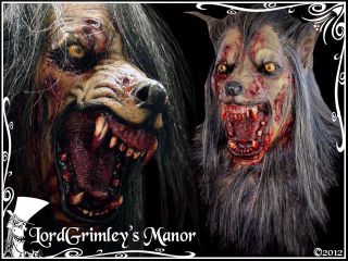 NEW 2012 Brown Undead Werewolf Latex Halloween Mask Prop Horror