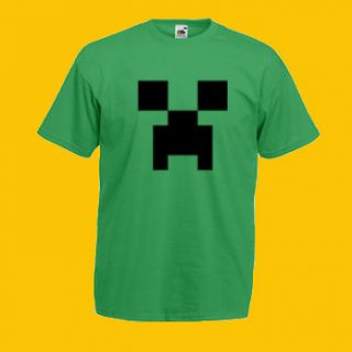 New MINECRAFT @ creeper Game wii ps3 xbox printed t shirt Size S,M,L 