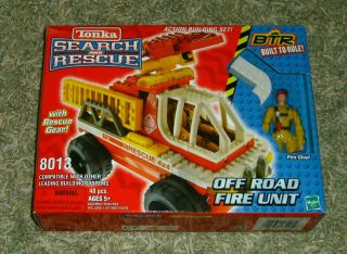 TONKA Search and Rescue Action Building Set #8013 OFF ROAD FIRE UNIT 