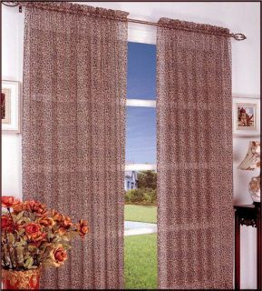leopard print window curtains in Curtains, Drapes & Valances