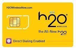 Prepaid H20 Wireless /Micro/Nano/SI​M Card w/ Ur Own Area Code+Free 