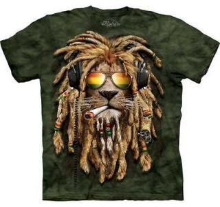 New SMOKIN JAHMAN RASTA LION DJ Zoo Wild T Shirt S 3XL The Mountain 