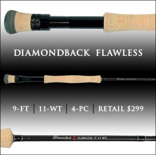 Diamondback Flawless Fly Rod — 11 WT — 9 FT —  Retail 