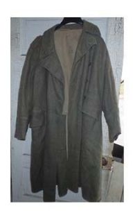 VINTAGE MILITARY TRENCH COAT 1941 92U CROWN WOOL WWII Excellent 