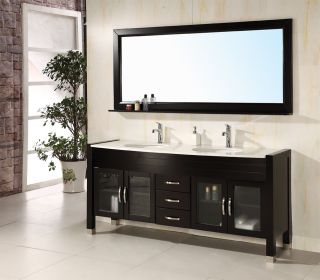   Sink Solid Wood Modern Design Bathroom Vanity Cabinet With Miror