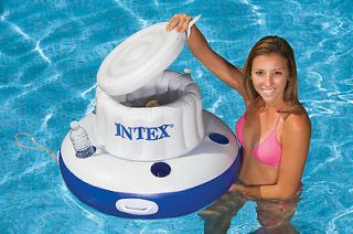   CHILL INFLATABLE FLOATING SWIMMING POOL LAKE COOLER BEVERAGE HOLDER