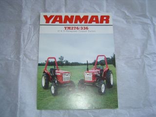 Yanmar YM276 YM336 compact tractor tractors brochure