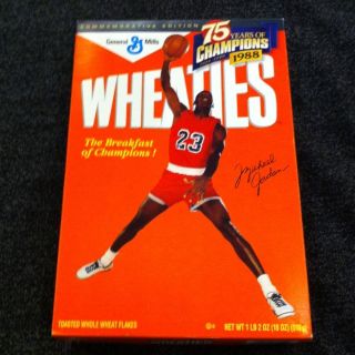   Box Michael Jordan 75 Years Of Champions 1988 Unopened Box VG EX