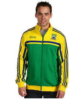   Mens Originals Brazil Track Warm Up Full Zip Jacket Green Yellow M
