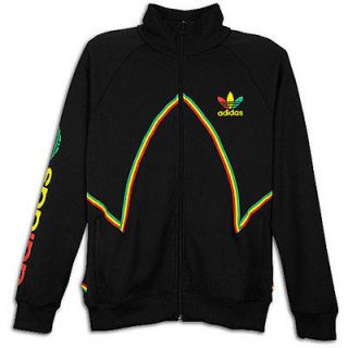 NEW ADIDAS RASTA JACKET JAMAICA COLORS BLACK/RED YELL​OW GREEN MENS 