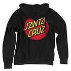 Santa Cruz Classic Dot Hooded Zip Sweatshirt Youth Black